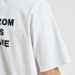 T-shirt uomo girocollo bianca TS203 CO002OPW DROLE DE MONSIEUR 