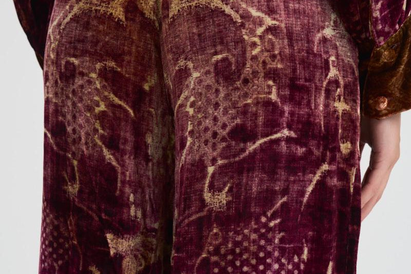 Pantalone ampio in ciniglia stampata 12599 516594 PIERRE-LOUIS MASCIA 