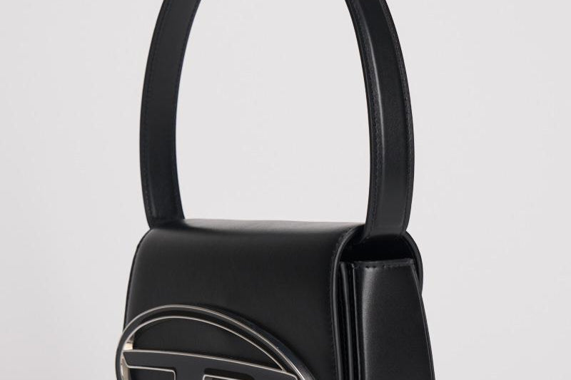 Borsa donna 1DR in pelle nera X08396 PR818T8013 DIESEL 