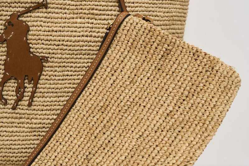 Borsa tote donna in rafia 428923661 006 RALPH LAUREN 