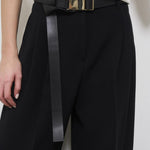 Pantaloni donna neri baggy NEOTTIA 1032701 MAX MARA STUDIO 