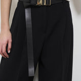 Pantaloni donna neri baggy NEOTTIA 1032701 MAX MARA STUDIO 