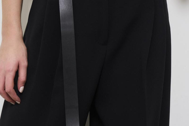 Pantaloni donna neri baggy NEOTTIA 1032701 MAX MARA STUDIO 