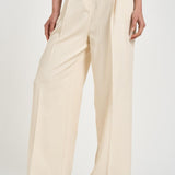 Pantalone donna gamba larga avorio 106918 A2W6C00 PINKO 
