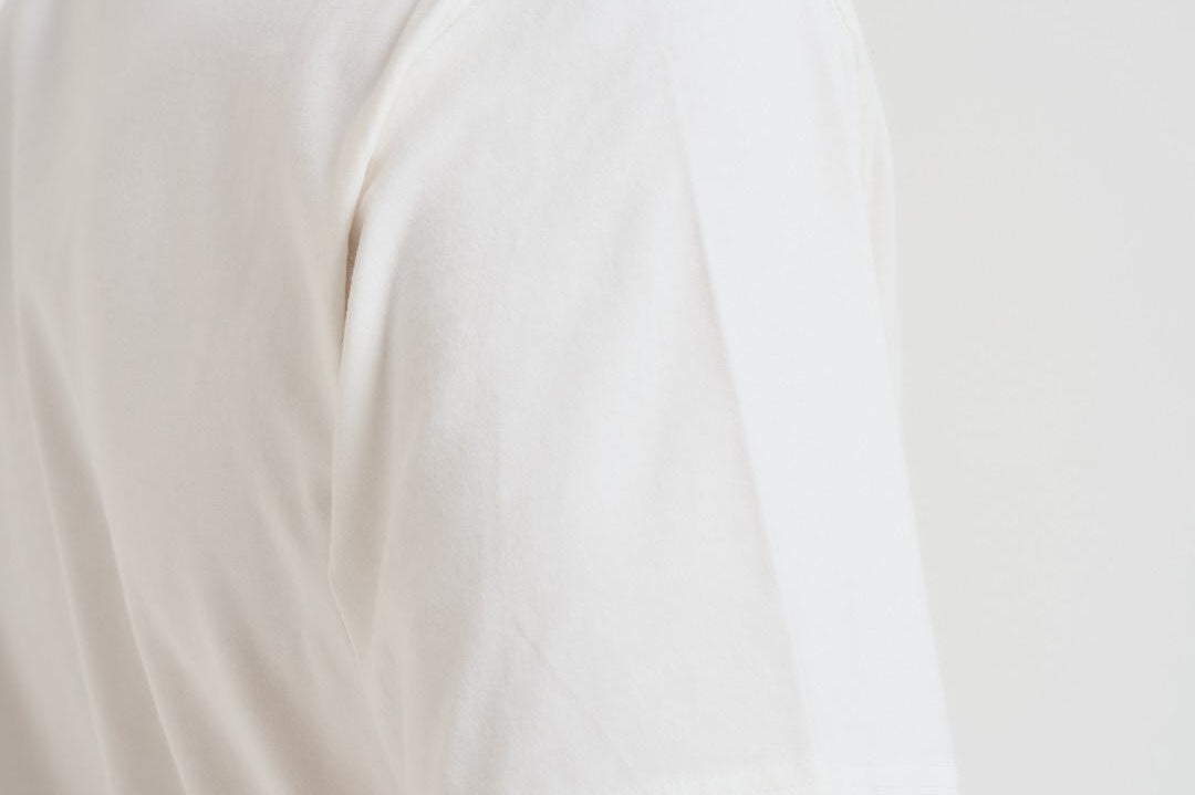 T-shirt uomo girocollo panna con ricamo ARNOTT ELCTRIC10EMB MC2 SAINT BARTH 