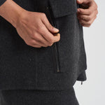 Capospalla a gilet con cappuccio in lana donna D410577 LEAK020ANTRACITE P.a.r.o.s.h. 