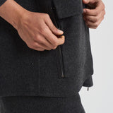 Capospalla a gilet con cappuccio in lana donna D410577 LEAK020ANTRACITE P.a.r.o.s.h. 