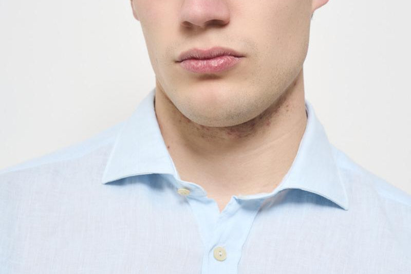 Camicia uomo celeste X66TNW UB1 ACCADEMIE TESSILI 