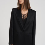 Blazer monopetto donna 14059BIS 8007NERO FORTE FORTE 