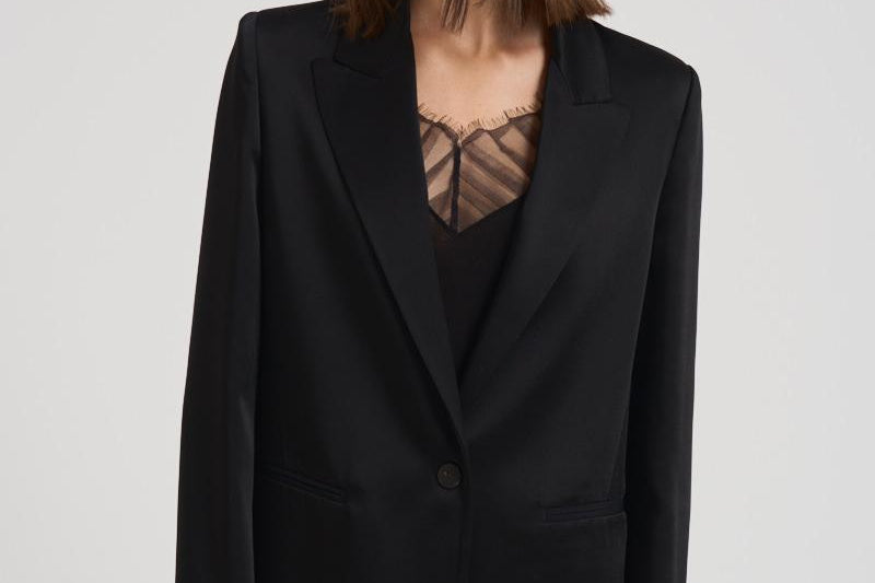 Blazer monopetto donna 14059BIS 8007NERO FORTE FORTE 