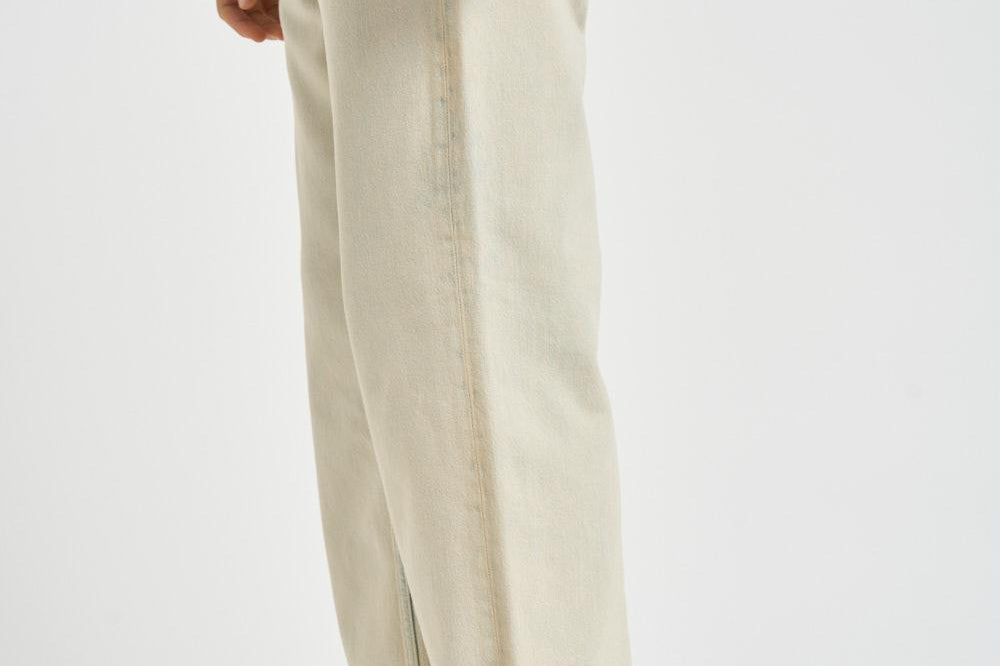 Jeans uomo gamba dritta in denim chiaro<BR/> GMP01636 P00234915929 GOLDEN GOOSE 