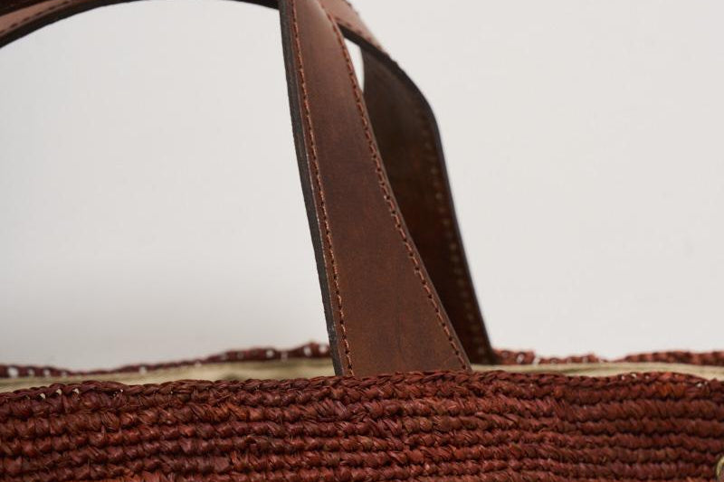 IBELIV Borsa donna Mirozy a mano in rafia MIROZY WOOD IBELIV 