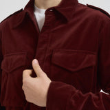 Giacca uomo stile camicia bordeaux CE10 V54885304 ASPESI 