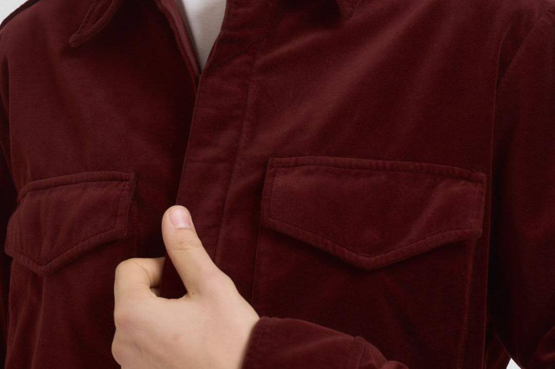 Giacca uomo stile camicia bordeaux CE10 V54885304 ASPESI 