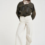 Giacca donna effetto vintage marrone 50009D ARMY SALVATORE SANTORO 