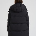 Piumino donna Laminar lungo nero PI002047D 9300 HERNO 