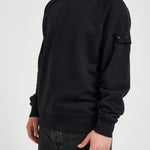 Felpa uomo girocollo nera 6100028 S0F42V0029 STONE ISLAND 