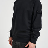 Felpa uomo girocollo nera 6100028 S0F42V0029 STONE ISLAND 