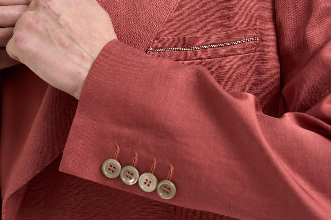 Blazer donna doppiopetto rosso mattone A01214D 01926124 PESERICO 