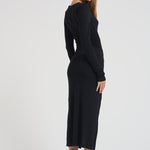 Abito donna Jelina lungo nero RO0349FB C3K01E01BK MARANT ETOILE 
