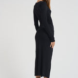 Abito donna Jelina lungo nero RO0349FB C3K01E01BK MARANT ETOILE 
