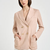 Giacca donna doppiopetto rosa cipria FD3961 9151 CIRCOLO 1901 