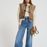Gilet donna Clemencia marrone GI0061FA C3A02E50TA MARANT ETOILE 