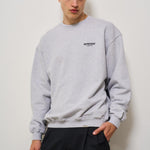 Felpa uomo girocollo grigia con logo OCM4115 GREYBLACK158 REPRESENT 