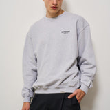 Felpa uomo girocollo grigia con logo OCM4115 GREYBLACK158 REPRESENT 