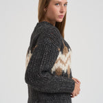 Maglione donna in tricot jaquard S99408F03 9249673C PESERICO 
