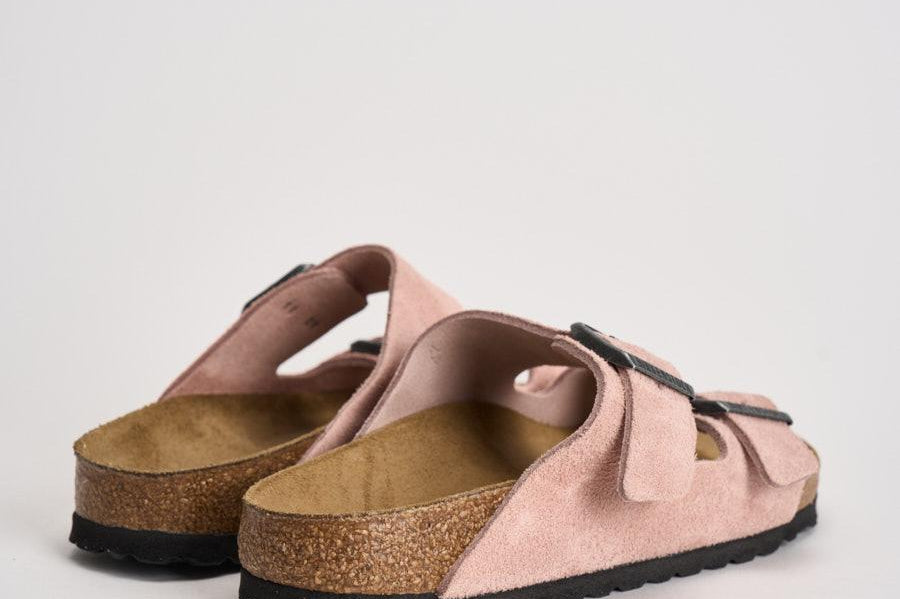 Sandalo donna Arizona in suede rosa 1031651 PINK BIRKENSTOCK 