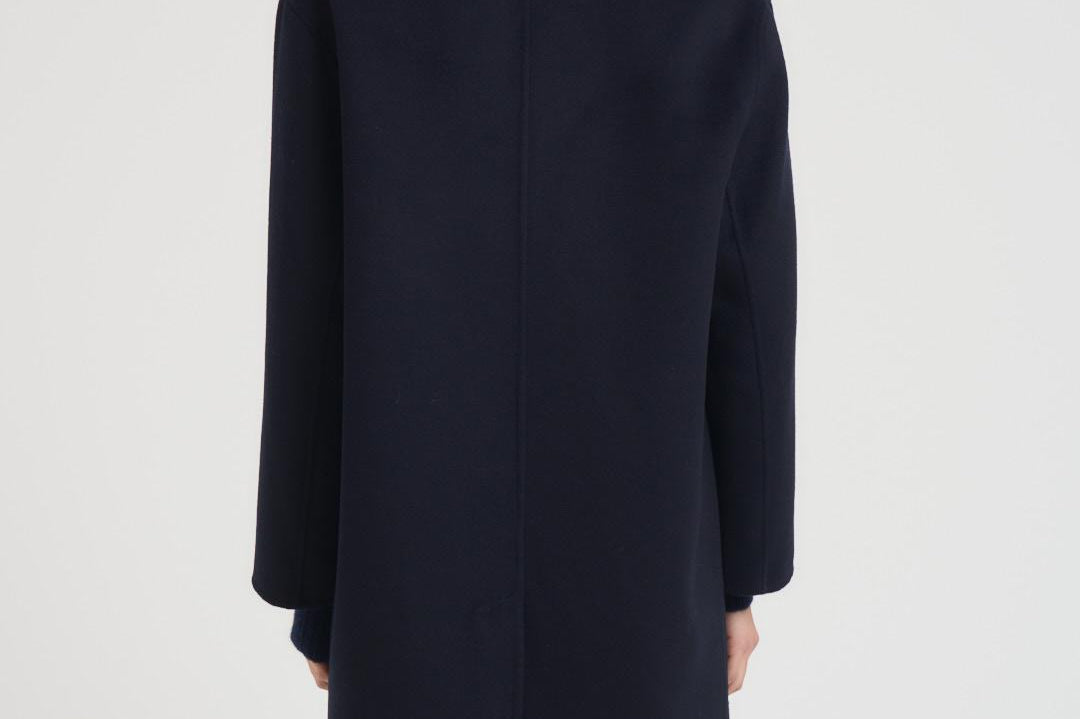 Cappotto donna doppiopetto blu notte JULIE NAVY BLUE ACCADEMIE TESSILI 