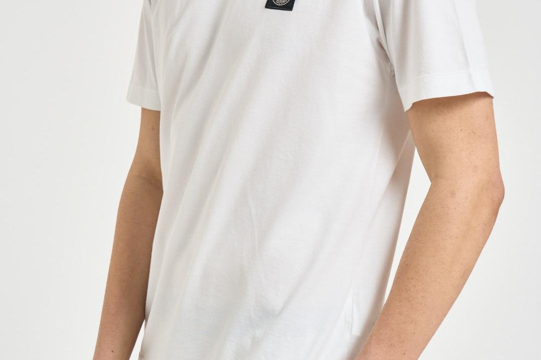 T-shirt uomo girocollo bianca con logo 2100027 S0013V0001 STONE ISLAND 