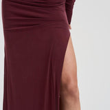Abito lungo asimmetrico donna T180129A ROUGENOIR THE ANDAMANE 
