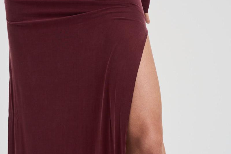 Abito lungo asimmetrico donna T180129A ROUGENOIR THE ANDAMANE 
