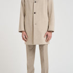 Cappotto uomo monopetto midi beige F09MUC952D 33023 MONTECORE 