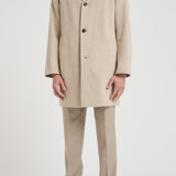 Cappotto uomo monopetto midi beige F09MUC952D 33023 MONTECORE 