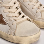 Sneakers donna Super Star bianca e cavallino leopardato GWF01042 F00816783260 GOLDEN GOOSE 