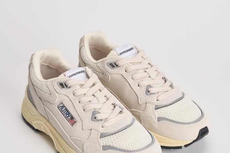 Sneakers donna Hyperway Low bianca e grigia HYLW UM10 AUTRY 