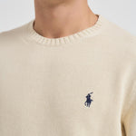 Maglia uomo in cotone panna 710810846 035 RALPH LAUREN 