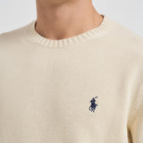 Maglia uomo in cotone panna 710810846 035 RALPH LAUREN 