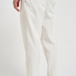 Pantalone uomo doppia pinces bianco BELLOD 300016120 BRIGLIA 