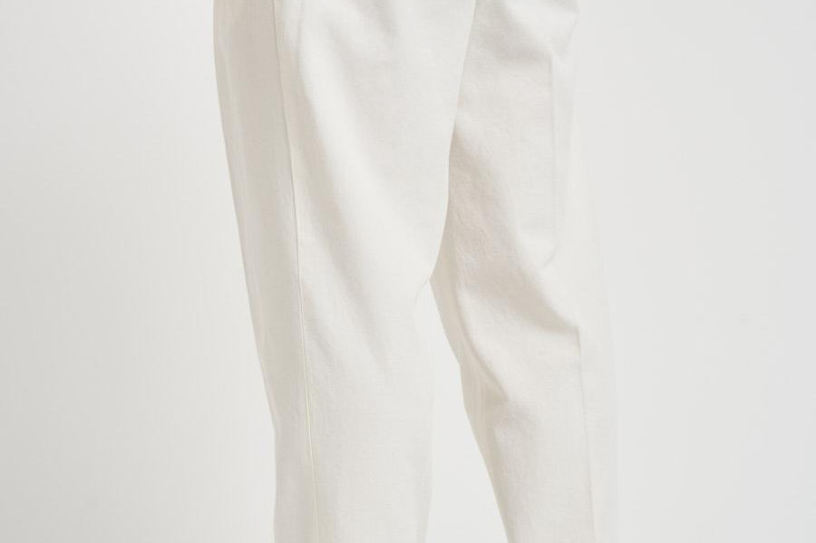Pantalone uomo doppia pinces bianco BELLOD 300016120 BRIGLIA 