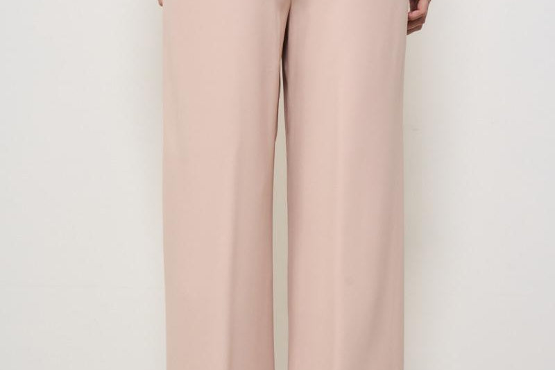 Pantalone donna a palazzo rosa F5SS36 F47 LIVIANA CONTI 
