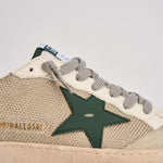 Sneakers uomo Ball Star beige e verde GMF00117 F00816183257 GOLDEN GOOSE 