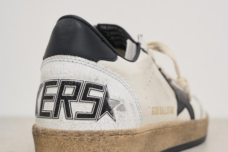 Sneakers uomo Ball Star con talloncino nero GMF00117 F00377110283 GOLDEN GOOSE 