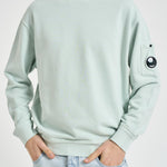 Felpa uomo girocollo turchese SS036A 804 C.P. COMPANY 