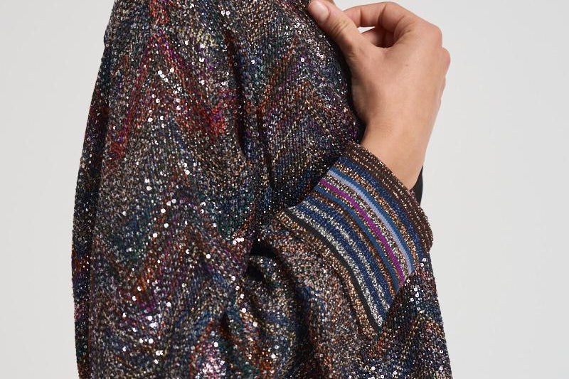 Cardigan over con scollo a V donna M0T BC005GS91P6 MISSONI 