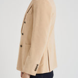 Giacca uomo doppiopetto in velluto panna CN4963 G1058 CIRCOLO 1901 