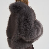 Eco pelliccia donna over grigia 9037 GRISAILLE SWORD 6.6.44 